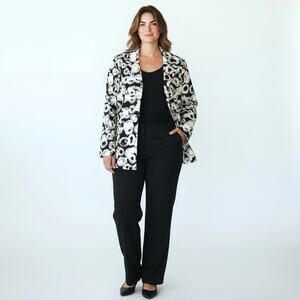 CJ BANKS Women's Lightweight Zip Front Jacket 3X  Officewear Travel Versatile